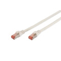 Digitus Патч-корд 0.5м, CAT 6 S-FTP, AWG 27/7, LSZH, white Digitus (DK-1644-005/WH)