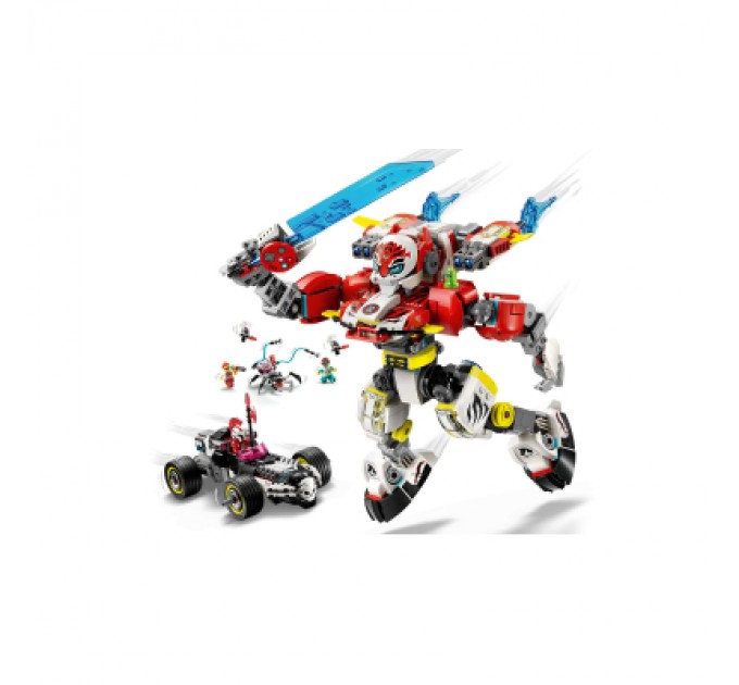 Конструктор LEGO DREAMZzz Робот-тигр Купера та Хот-род авто Зеро (71497)