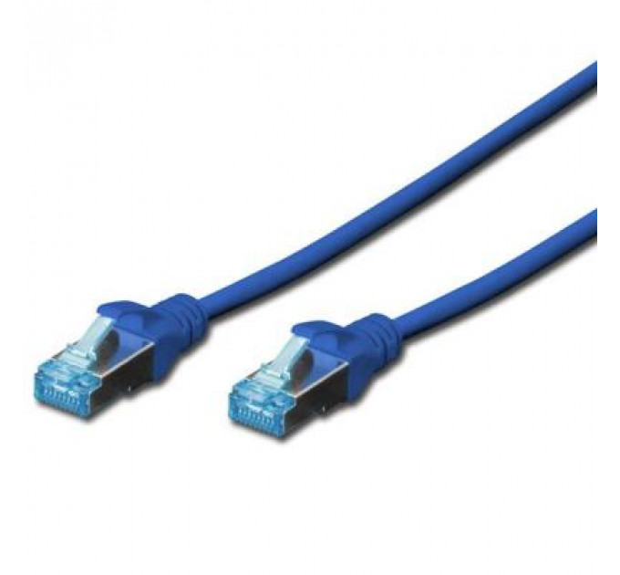 Патч-корд Digitus 0.5м, cat.5e, SF-UTP, AWG 26/7, blue (DK-1531-005/B)