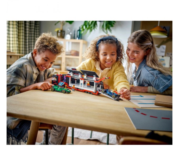 Конструктор LEGO City Вантажівка F1 з автомобілями RB20 та AMR24 (60445)