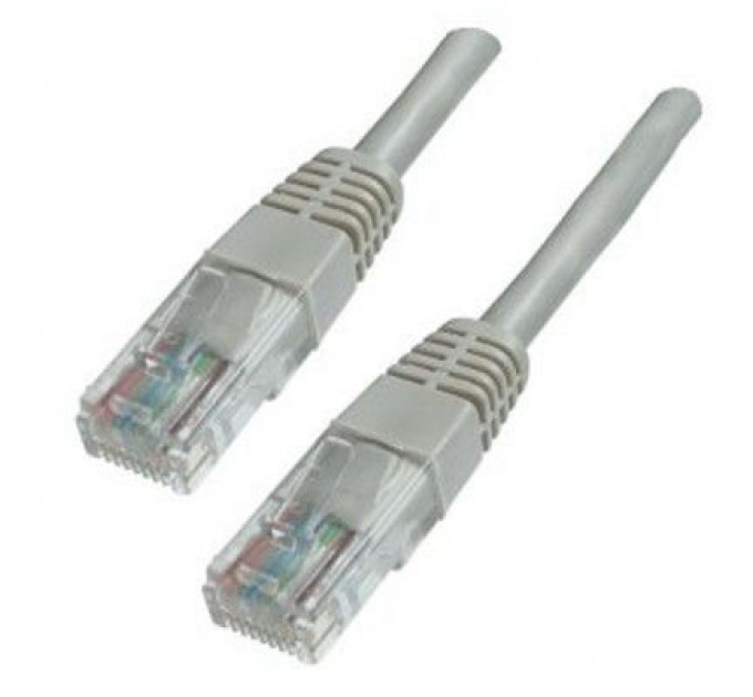 Патч-корд 0.5м, UTP, cat.5e, CU, 24AWG, grey Kingda (KD-PAUT3050GY)