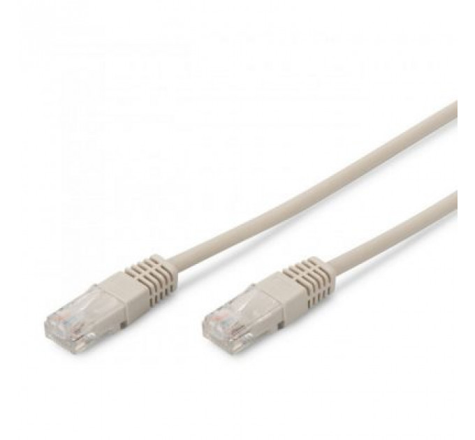 Патч-корд 10м, UTP, cat.5e, CU, 24AWG, grey Kingda (KD-PAUT31000GY)