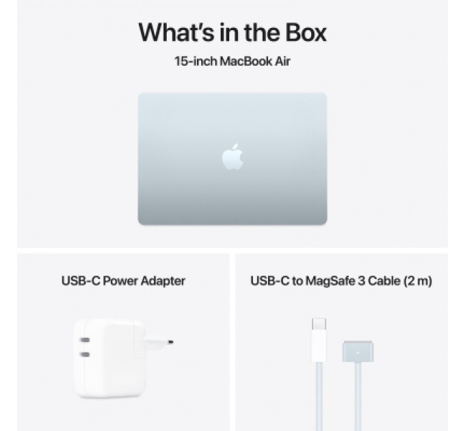 Apple Ноутбук Apple MacBook Air 13 M4 A3241 Sky Blue (MC7D4UA/A)