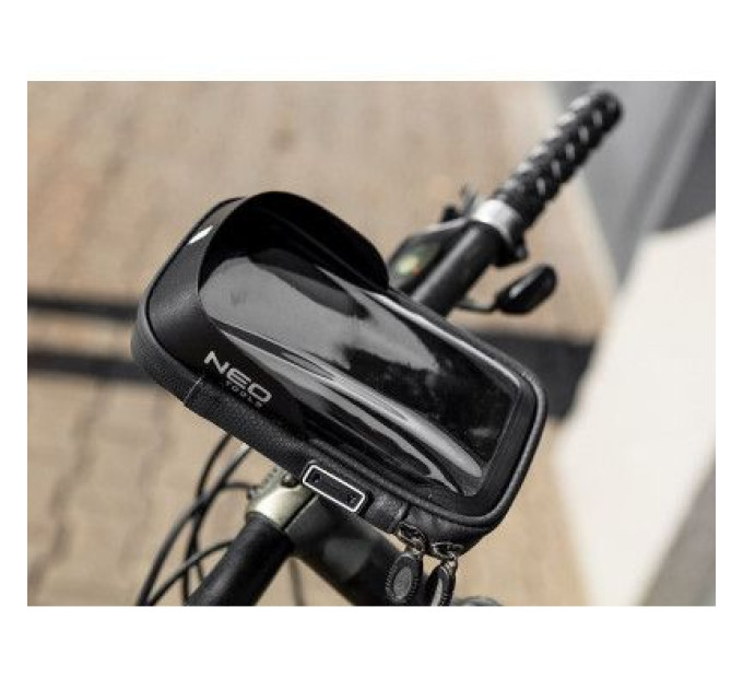 Neo Tools Велосумка на кермо Neo Tools з тримачем для смартфона до 6" Black (91-001)