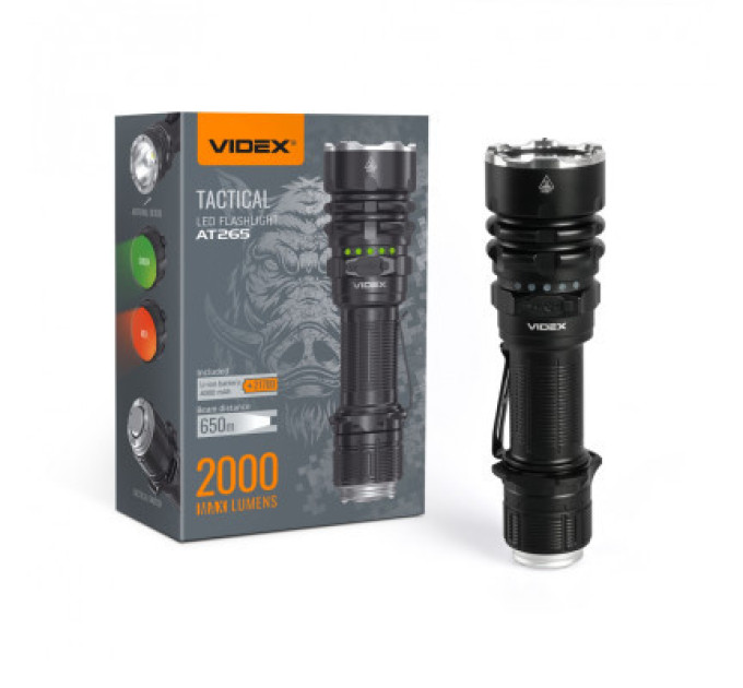 Videx Ліхтар Videx Тактичний 2000Lm 6500K (VLF-AT265)