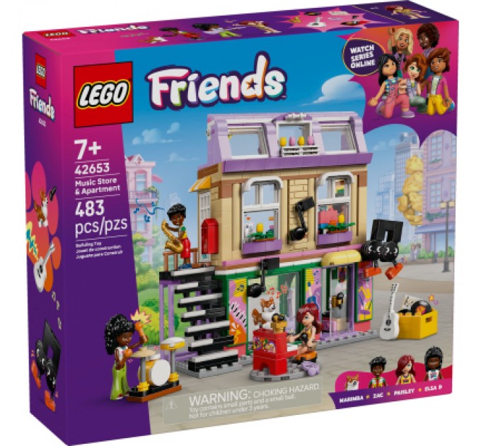 Конструктор LEGO Friends Музичний магазин та квартира (42653)