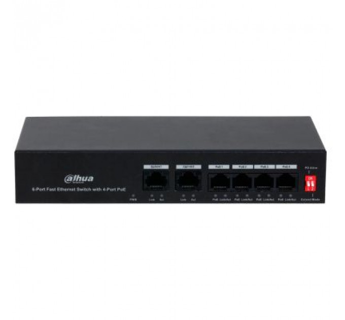 Комутатор мережевий Dahua DH-PFS3006-4ET-36