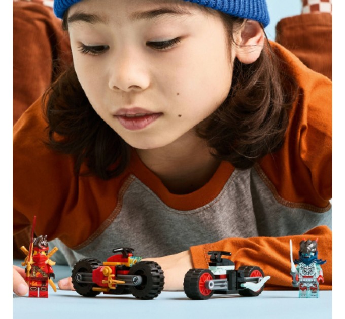 Конструктор LEGO NINJAGO Швидкісна гонка Кая на мотоциклі (71838)