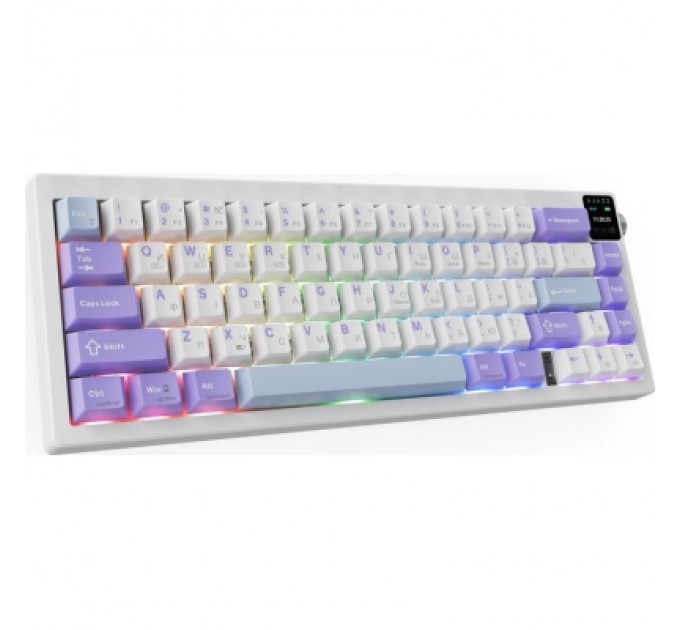 Клавіатура Ajazz AK650 Flying Fish Switch Purple RGB USB/Wireless/Bluetooth UA Purple (AK650-FF-PWB)
