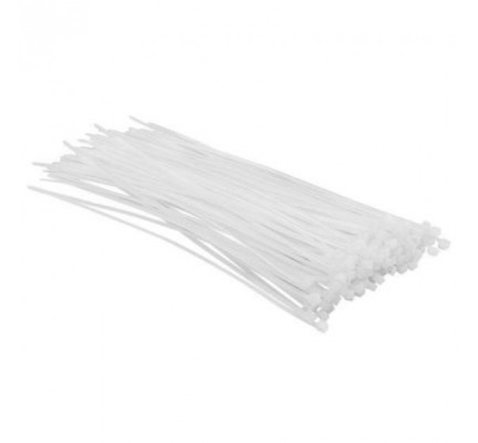 Стяжка Top Tools біла, 2.5x200 мм, пластик, 100 шт. (44E952)