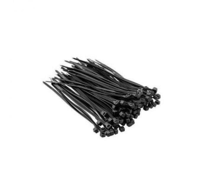 Стяжка Top Tools чорна, 2.5x100 мм, пластик, 100 шт. (44E956)