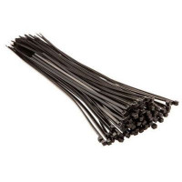 Стяжка Top Tools чорна, 3.6x300 мм, пластик, 100 шт. (44E960)