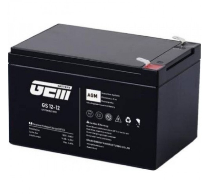 Батарея до ДБЖ GEM GS 12V-12Ah (GS 12-12)