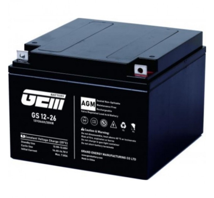 Батарея до ДБЖ GEM GS 12V-26Ah (GS 12-26)