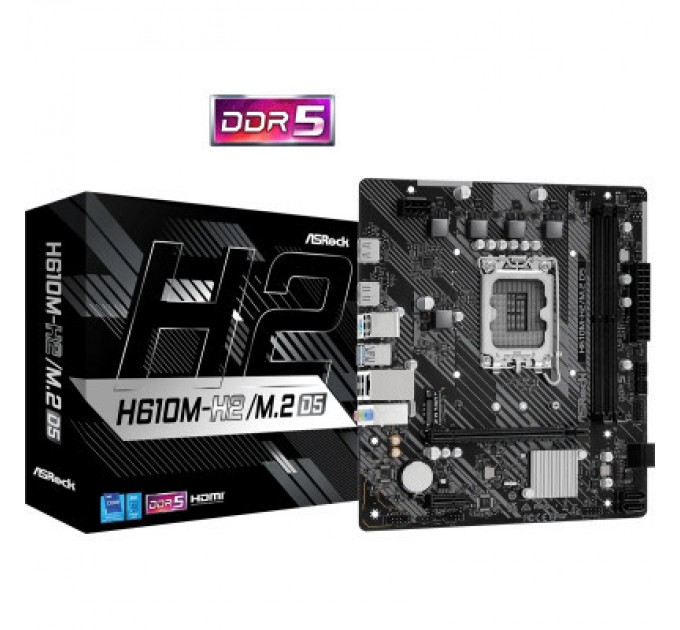 Материнська плата ASRock H610M-H2/M.2 D5