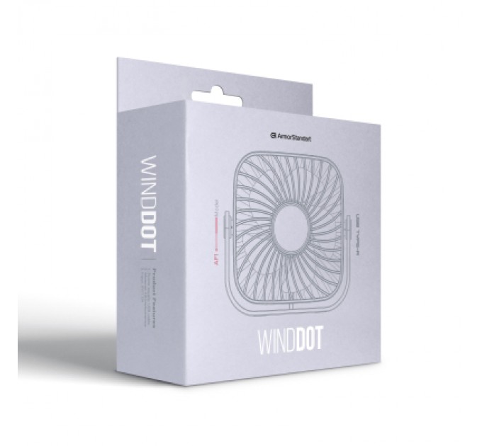 USB вентилятор Armorstandart WindDot AF1 USB-A White (ARM85146)