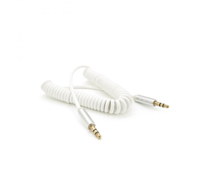 Кабель мультимедійний 3.5mm M to 3.5mm M 1.5m 90° corner white Voltronic (YT-AUXSGJ(M)/(M)-1.5-W)