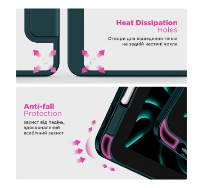 Armorstandart Чохол до планшета Armorstandart Y-Type PEN Samsung Galaxy Tab A9+ Pine Green (ARM85503)