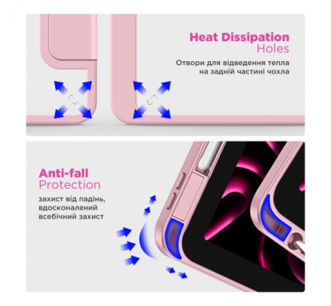 Armorstandart Чохол до планшета Armorstandart Y-Type PEN Samsung Galaxy Tab S9 / S9 FE / S10 FE Pink (ARM85522)