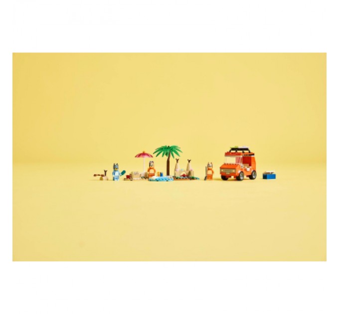 Конструктор LEGO Bluey Пляж і сімейна поїздка на автомобілі Блуї (11202)