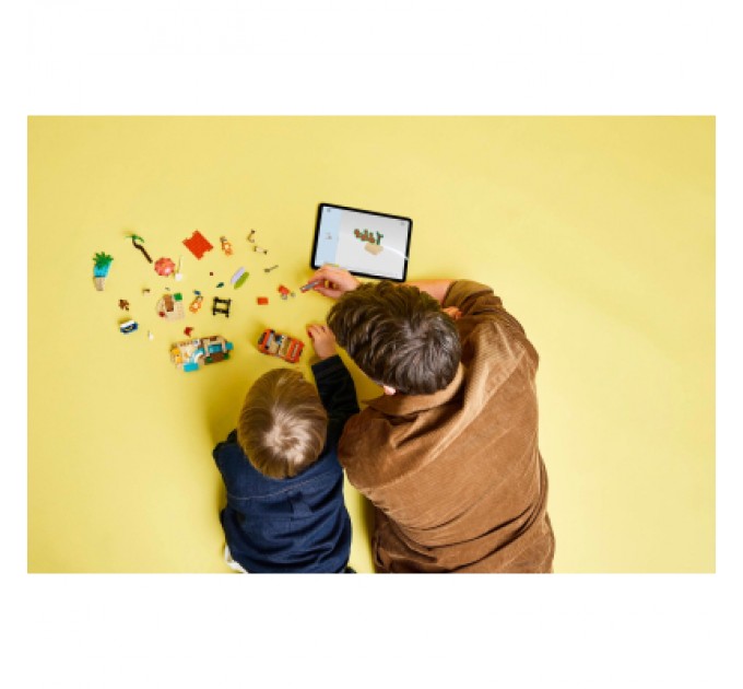 Конструктор LEGO Bluey Пляж і сімейна поїздка на автомобілі Блуї (11202)