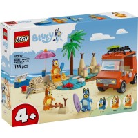 Конструктор LEGO Bluey Пляж і сімейна поїздка на автомобілі Блуї (11202)