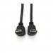 Merlion Кабель мультимедійний HDMI M to HDMI M 1.0m V1.4 90° corner black Merlion (YT-HDMI-1.0m/90°-90°)