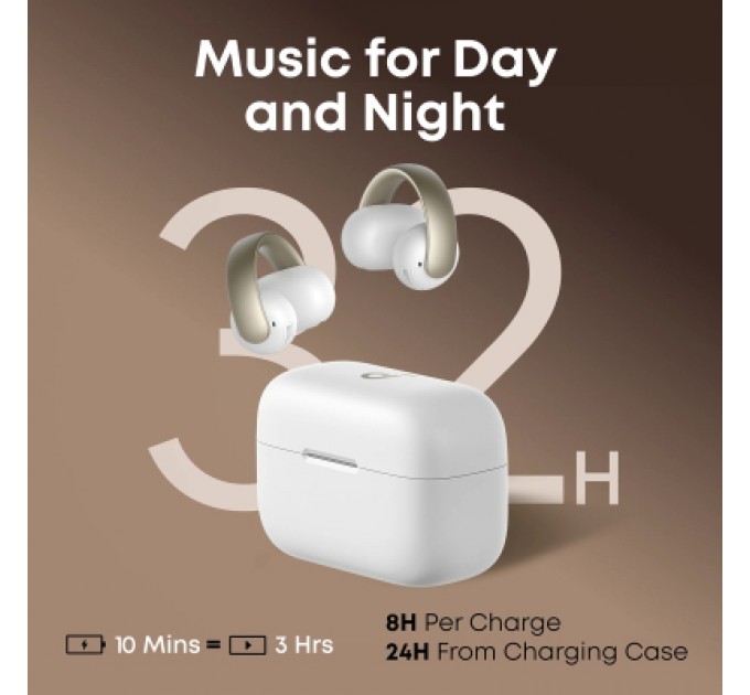 Навушники Anker SoundCore AeroClip White (A3388G21)