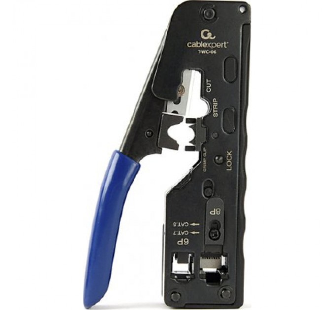 Інструмент RJ45/RJ12/RJ11 обрізає при обтиску Cablexpert (T-WC-06)