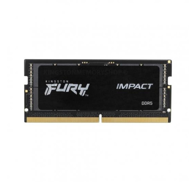 Kingston Fury (ex.HyperX) Модуль пам'яті для ноутбука SoDIMM DDR5 16GB 4800 MHz FURY Impact Kingston Fury (ex.HyperX) (KF548S38IB-16)