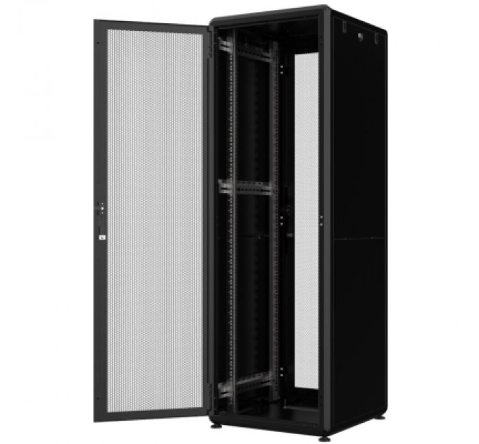 Шафа напольна Mirsan 42U GTV 19" 600x600, перфорація 63%, RAL 9005 (MR.GTV42U66DE.01_PRF63)
