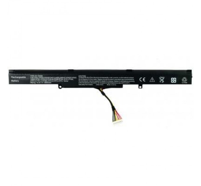 AlSoft Акумулятор до ноутбука Asus X450J A41-X550E, 2600mAh, 4cell, 14.4V, Li-ion, черная AlSoft (A47149)