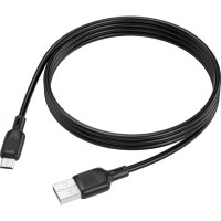 Дата кабель USB 2.0 AM to USB-C 1.0m 60W silicone black BOROFONE (6941991115455)