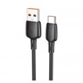 BOROFONE Дата кабель USB 2.0 AM to USB-C 100W black BOROFONE (6941991103179)