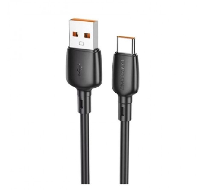 BOROFONE Дата кабель USB 2.0 AM to USB-C 100W black BOROFONE (6941991103179)