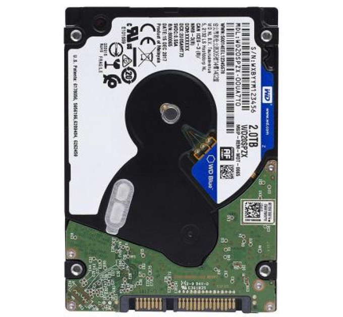 Жорсткий диск для ноутбука 2.5" 2TB WD (WD20SPZX)