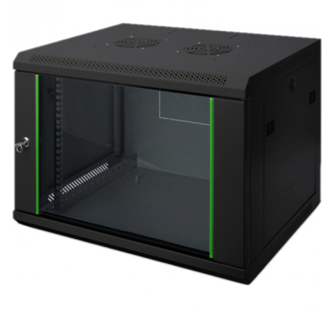 Шафа настінна Digitus Wall Mounting Dynamic Basic 19" 12U глибина 600, RAL 9005 (DN-1912-U-EC-SW)