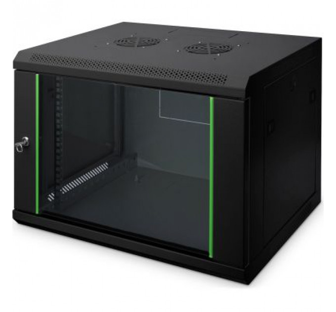 Шафа настінна Digitus Wall Mounting Dynamic Basic 19" 7U 600x600, RAL 9005 (DN-1907U-6/6-EC-SW)