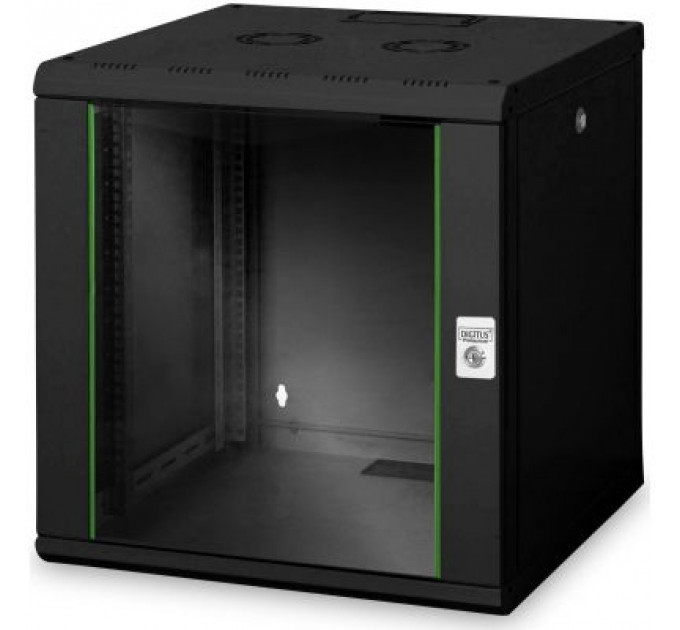 Шафа настінна Digitus Wall Mounting Unique 19" 12U 600x600, RAL 9005 (DN-1912U-6/6-SW)