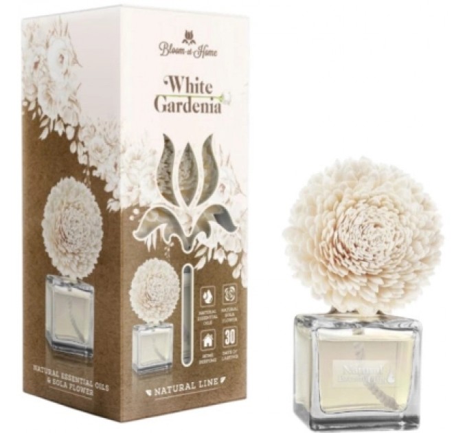 Аромадифузор Elix Квітка з солі White Gardenia 100 мл (5906074152438)