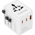 Canyon Зарядний пристрій Canyon OnTour 20 2xUCB-C + USB-A EU/UK/US/AUS 20W White (CNS-TA20W1005W)