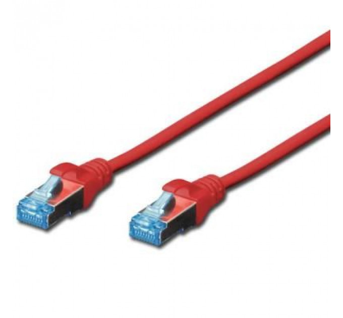 Патч-корд Digitus 1м, cat.5e, SF-UTP, AWG 26/7, red (DK-1531-010/R)