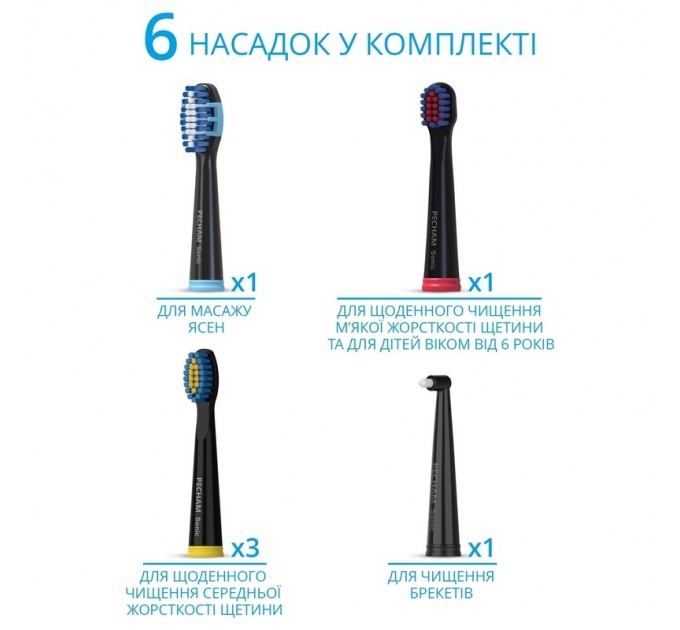 Pecham Електрична зубна щітка Pecham Black Travel PC-080