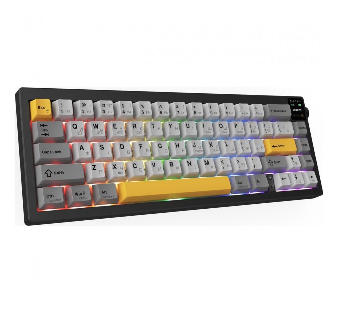 Клавіатура бездротова Ajazz AK650 Flying Fish Switch Black (AK650-FF-BGY)