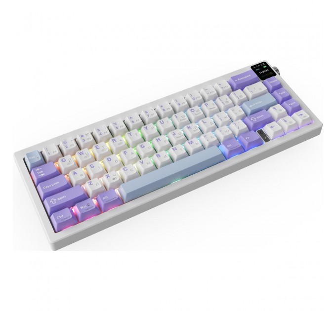 Клавіатура бездротова Ajazz AK650 Flying Fish Switch Purple (AK650-FF-PWB)
