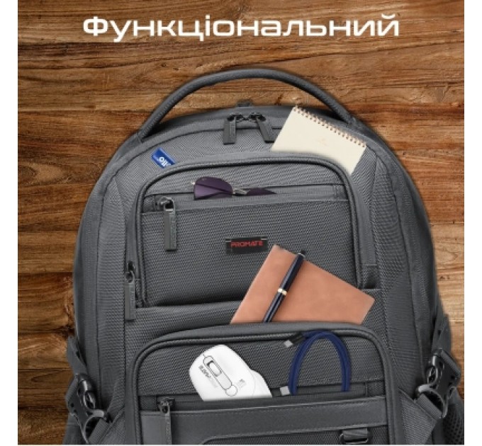 Promate Рюкзак для ноутбука Promate 15.6" ElitePack-Lite Black (elitepack-lite)