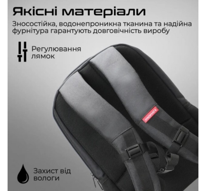 Promate Рюкзак для ноутбука Promate 15.6" Satchel-BP Black (satchel-bp.black)