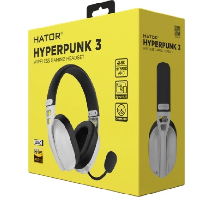 Hator Навушники Hator Hyperpunk 3 Wireless White (ESH16)