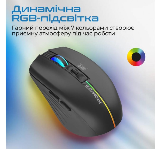 Promate Миша бездротова Promate Kitt Black