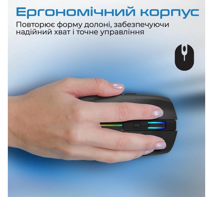 Promate Миша бездротова Promate Kitt Black